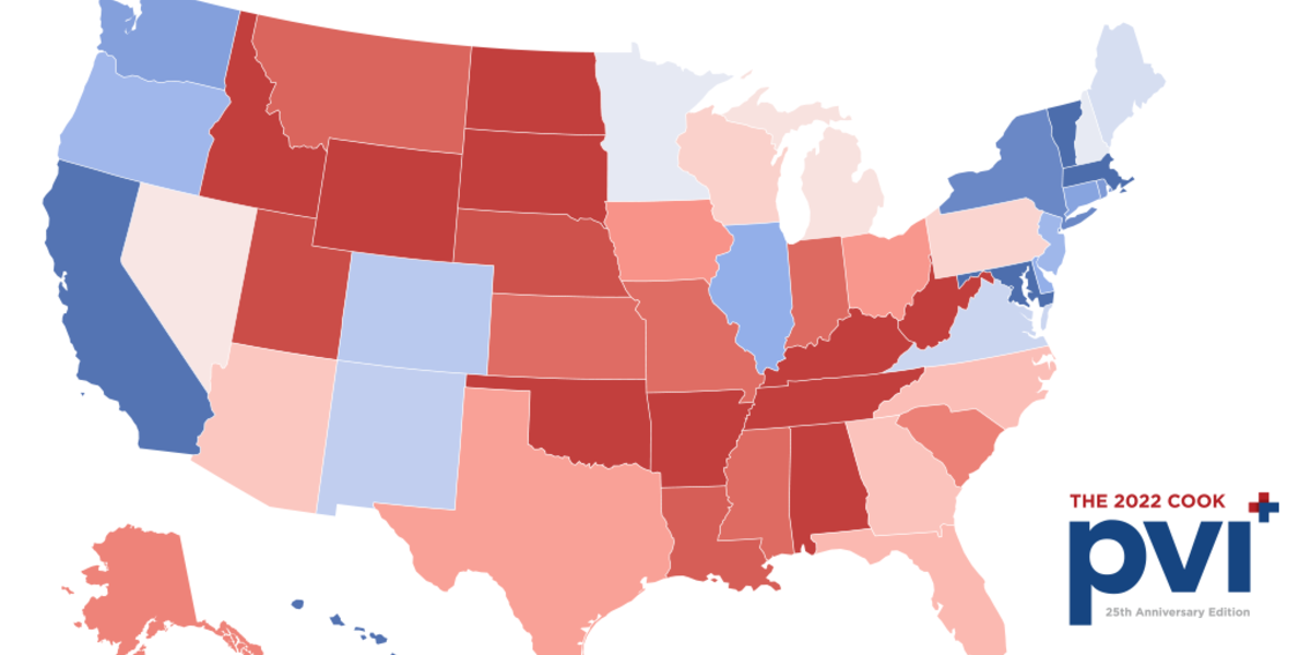 2022 Cook PVI℠: State Map And List | Cook Political Report